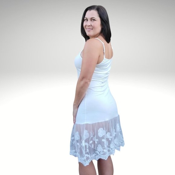 Stop and Smell the Roses Off White Lace Dress Extender - Picture 11 of 12